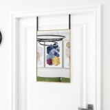 VidaXL Oglindă pentru ușă, auriu, 40x60 cm, sticlă și aluminiu