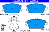 ATE 13.0460-5825.2 set placute frana,frana disc