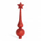 Ornament pentru v&acirc;rful pomului de Craciun - 18,5 cm, rosu - 58062C