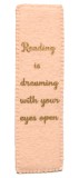 Semn de carte cu mesaj - Handmade - Crem - Model 2 | FriendlyGifts