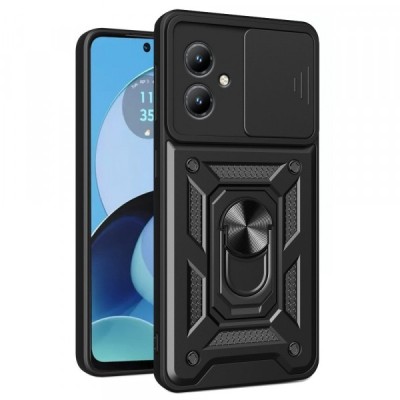 Husa pentru Motorola Moto G14, Techsuit, CamShield, Neagra foto