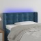 vidaXL Tăblie de pat cu LED, albastru &icirc;nchis, 93x16x78/88 cm, catifea 3123710