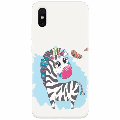 Husa silicon pentru Xiaomi Mi 8 Pro, Zebra foto