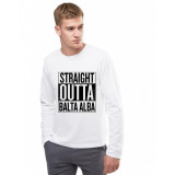 Bluza barbati alba - Straight Outta Balta Alba - 2XL