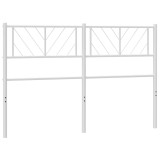 Cumpara ieftin Tablie de pat de schimb metalica, alb, 150 cm