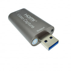Placa de captura video HDMI la USB 2.0 , rezolutie 1920 x 1080 la 30 Hz Full HD, Plug Play
