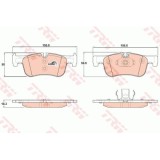 Set placute frana Trw GDB1935, parte montare : Punte fata