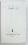 HEINRICH HEINE , GEDICHTE ( POEZII ) TEXT IN LIMBA GERMANA , 1982