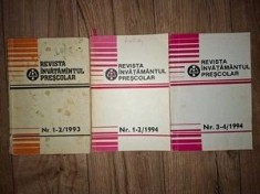 Revista invatamantul prescolar nr. 1-2/1993, 1-2/1994, 3-4/1994