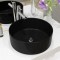 Gossi bazin chiuveta ceramic, rotund negru 40x15 cm