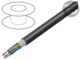 Cablu electric flexibil 5x1mm&sup2; negru HELUTHERM&reg; 145 MULTI