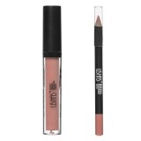 Set Luciu de Buze Mat &amp; Creion de Buze Roz Nude 3.8ml