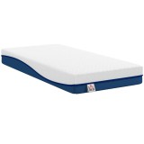 HOMCOM Saltea 90x190 cm, saltea 1 persoană, spumă cu memorie cu ceai verde, husă detașabilă lavabilă, fermitate medie | Aosom Romania