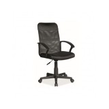 Scaun birou SL Q702, mesh, inaltime reglabila, mecanism de balans, rotire 360&deg;, ergonomic, suport lombar, negru
