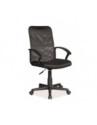Scaun birou SL Q702, mesh, inaltime reglabila, mecanism de balans, rotire 360&amp;deg;, ergonomic, suport lombar, negru foto