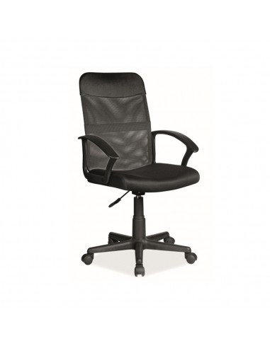 Scaun birou SL Q702, mesh, inaltime reglabila, mecanism de balans, rotire 360&deg;, ergonomic, suport lombar, negru