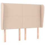 Cumpara ieftin Tablie pat cu aripioare cappuccino 147x23x118/128 cm piele eco