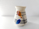 Vaza ceramica vintage Midcentury modern West Germany 594-8, 9cm inaltime