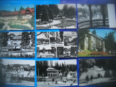 HOPCT LOT NR 192 BORSEC - JUD HARGHITA -9 CARTI POSTALE-RPR-CIRCULATE foto