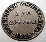 2.339 GRECIA 2 DRAHME DRACHMAI 1926, Europa, Cupru-Nichel