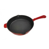 Tigaie Fonta Emailata 27cm Magic Home, Inductie/Gaz/Electric, Rosu