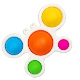 Jucarie tactilă pentru reducerea stresului eMazing, Simple Dimple, Fidget Toy, forma crab, &icirc;n culori variate