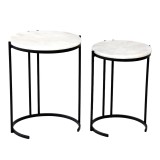Cumpara ieftin Set 2 masute laterale Luxere Pako World Negru 40x40x54 cm