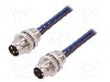 Conector M8, 3 pini, clasa etanseitate IP67, TE Connectivity - T4072014031-001