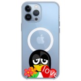 Husa personalizata apple iphone 15 pro max, magsafe, i love