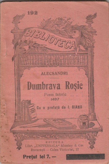 Vasile Alecsandri - Dumbrava Rosie