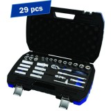 Cumpara ieftin Set Chei Tubulare Hyundai HY-59652, 29 Piese, 3/8", Crom Vanadiu, Clichet 72 Dinti, Profesionala