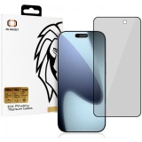 Folie de protectie Ecran Privacy Tel Protect 10X Plus Titanium pentru Apple iPhone 17 Pro Max, Sticla Securizata, Full Glue