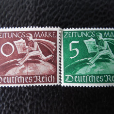 Reich-Timbre pt ziare-serie completa-nestampilate MNH