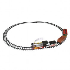 Set tren interactiv de jucarie, model western cu 3 vagoane, 71&amp;amp;#215;10.5&amp;amp;#215;46 cm foto