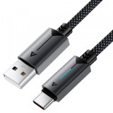 Cablu Date si Incarcare USB-A - USB-C Acefast C19-04, 18W, 1.2m, Negru