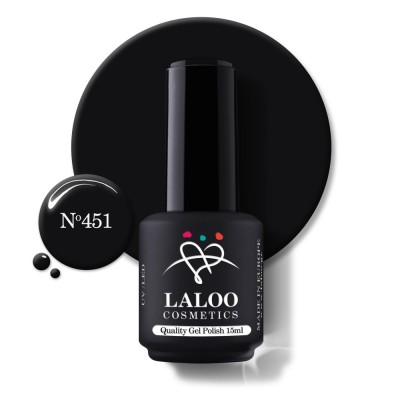 &amp;Nu;&amp;omicron;.451 Dark Pebbe Grey | Laloo gel polish 15ml foto