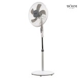 Cumpara ieftin Ventilator aer 16''. 125cm reglabil, oscilatie 90 grade, 3 viteze, 50W, 5 pale B&Ouml;HM BLSF-4043