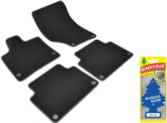 Covorase auto din mocheta Umbrella pentru Audi Q7 I [4L] (2005-2015) + Odorizant Auto Bradut Wunder-Baum New Car