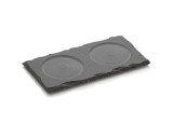 Suport piatra pentru 2 rasnite sare/piper, 16x8x1 cm