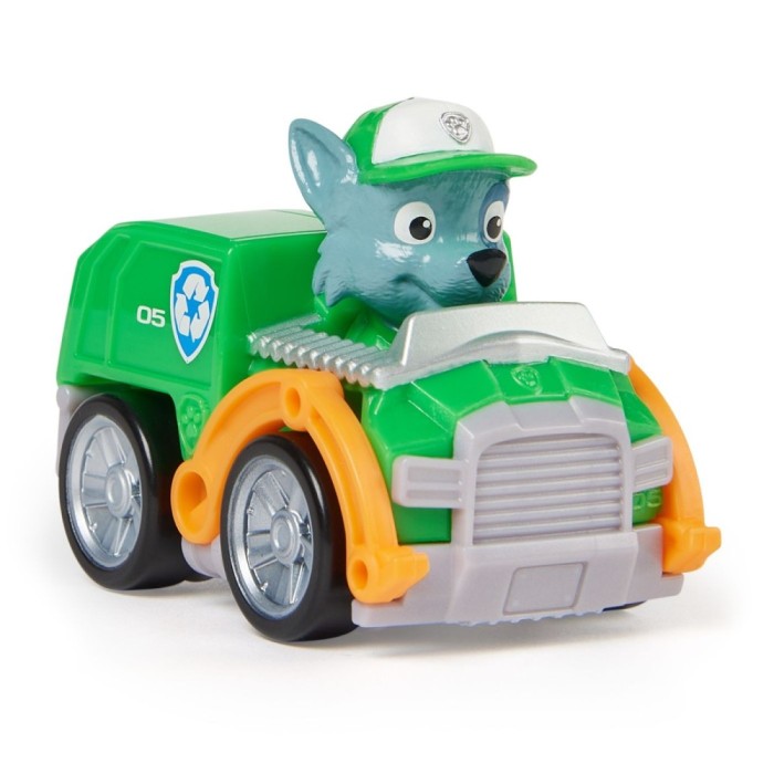 PATRULA CATELUSILOR PUP SQUAD RACERS VEHICUL CU FIGURINA ROCKY