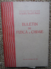 BULETIN DE FIZICA SI CHIMIE , ANUL III , VOLUMUL III , 1979 foto