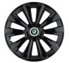 Set 4 Capace Roti, potrivite jantelor de R16, pentru Skoda, model Delta Negru, Autohelix MSA