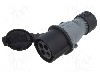 Conector alimentare AC, IEC 60309, IP44, 32A, 500V AC, 4 pini, AMPHENOL - 2CMA102041R1000