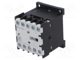 Contactor 4-polar NO x3 NO 24VAC 9A FINDER pentru şină DIN 6K