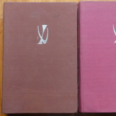 Ilarie Voronca , Poeme alese , 1972 , 2 volume legate in matase , editie de lux