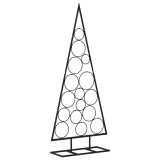 Cumpara ieftin Brad de Craciun din metal pentru decor, negru, 125 cm