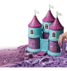 Set joc creatie nisip kinetic Primul castel cu accesorii incluse, 750gr, +3 ani