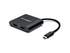 CABLU video KENSINGTON, adaptor USB 3.1 Type-C (T) la dual HDMI 1.4 (M), 11cm, foto