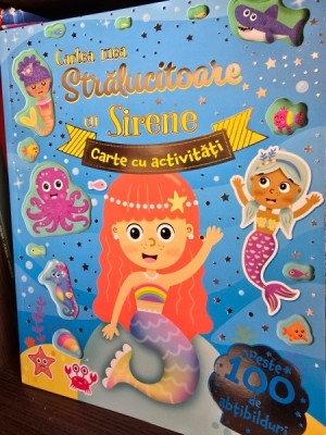 Cartea mea stralucitoare cu Sirene - Carte cu activitati foto
