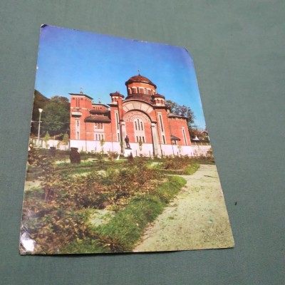 CARTE POSTALA GIGANT BISERICA SFINTII CONSTANTIN SI ELENA DIN ANINA NECIRCULATA foto